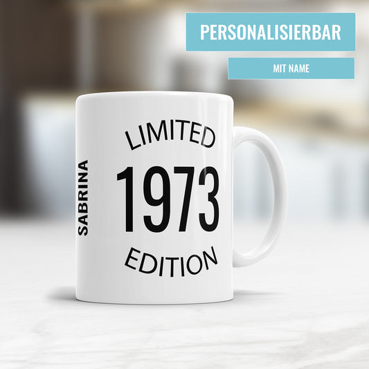Limited Edition 1973 personalisiert mit Name Geburtstag Geschenk Tasse - Fulima