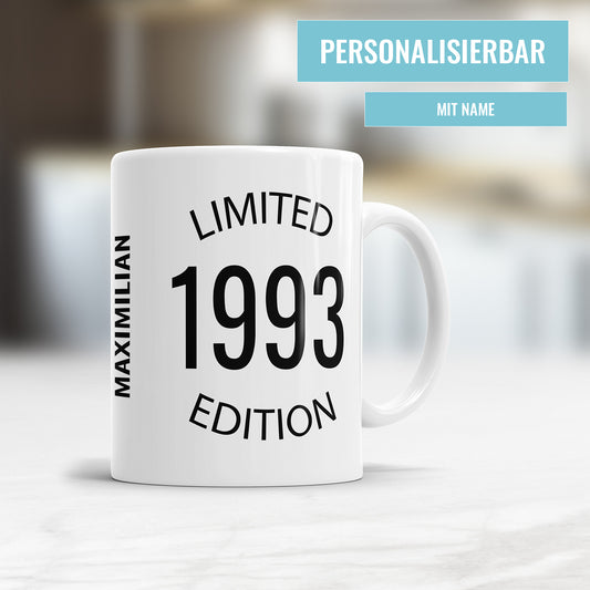 Limited Edition 1993 personalisiert mit Name Geburtstag Geschenk Tasse - Fulima