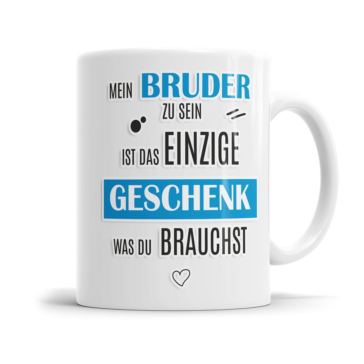 Tasse für den besten Bruder – Mein Bruder zu sein ist das einzige Geschenk - Fulima