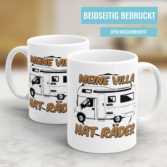 Meine Villa hat 4 Räder Wohnmobil - Camping Tasse - Fulima
