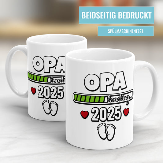 Opa loading 2025 Ladebalken Babyfüße - Tasse für werdenden Opa - Fulima