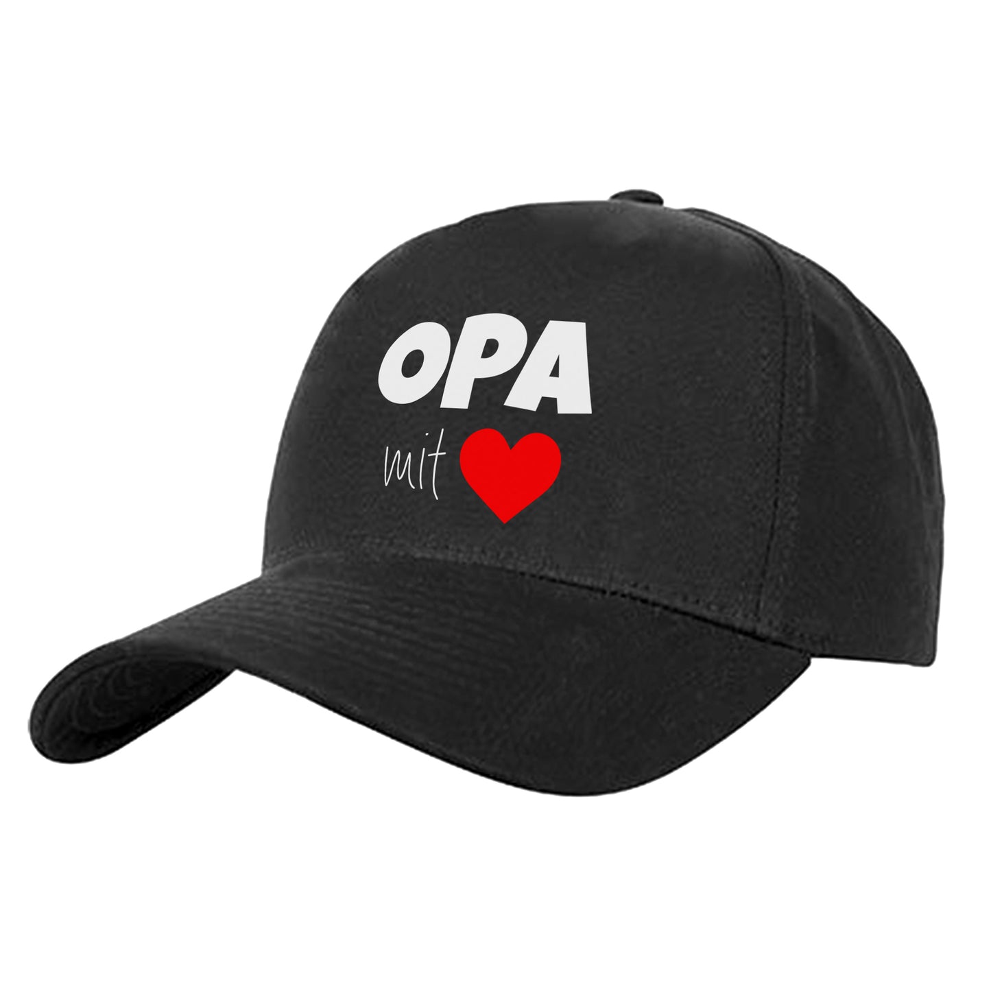Opa mit Herz - Geschenk - Cap Schwarz - Fulima