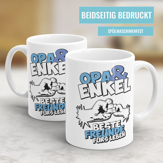 Opa und Enkel beste Freunde fürs Leben Bester Opa Tasse - Fulima