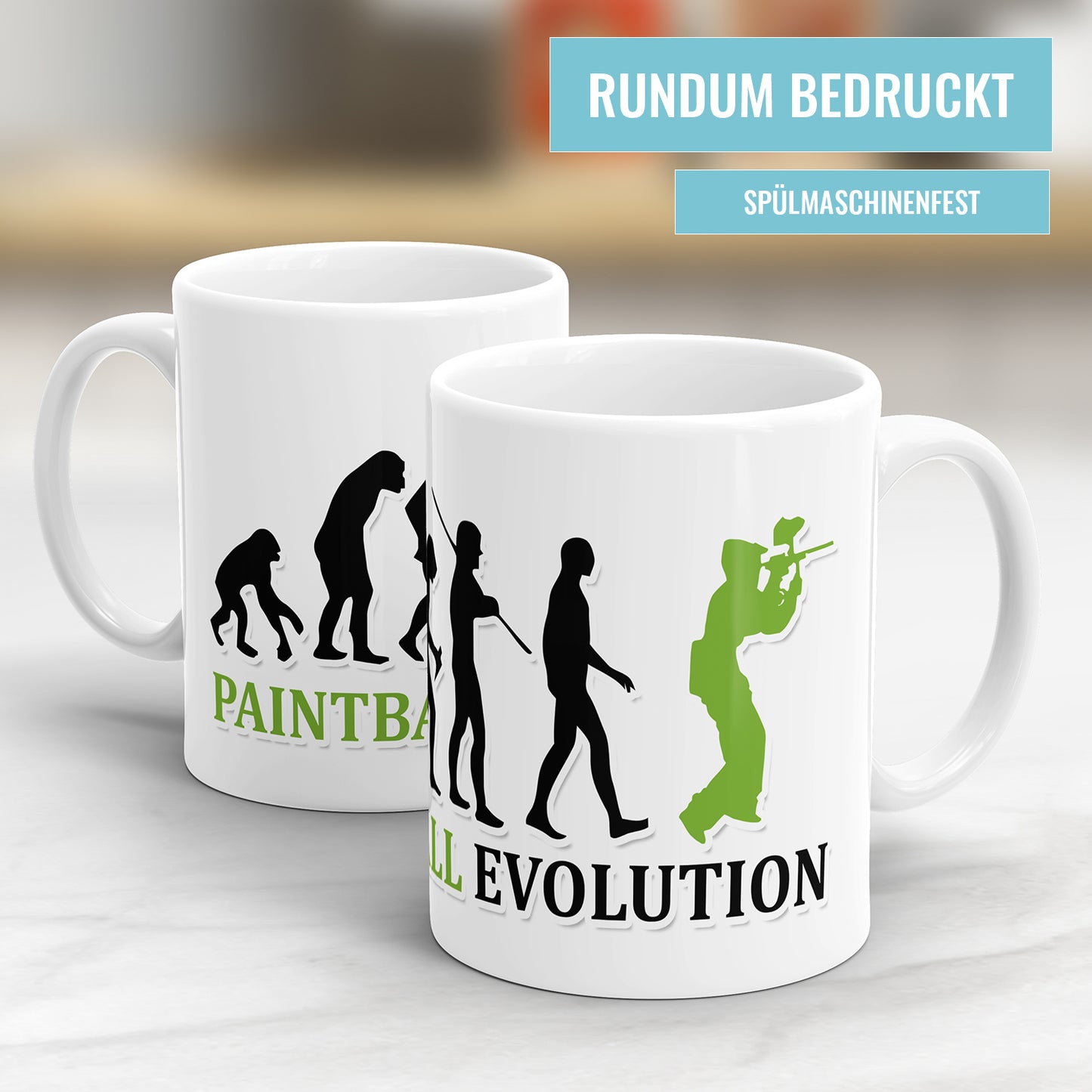 Paintball Evolution Tasse - Geschenkidee für Paintball Spieler - Fulima