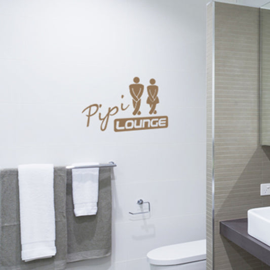 Pipi Lounge WC Toilettenaufkleber Badezimmer Wandtattoo - Fulima