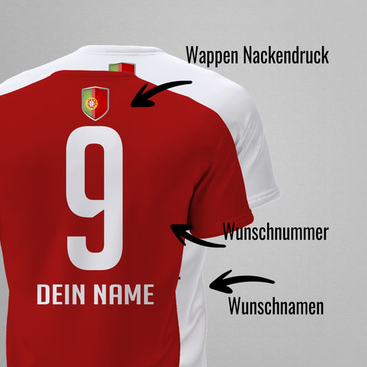 Portugal Shirt mit Wappen und individueller Nummer & Name - FULiMA®