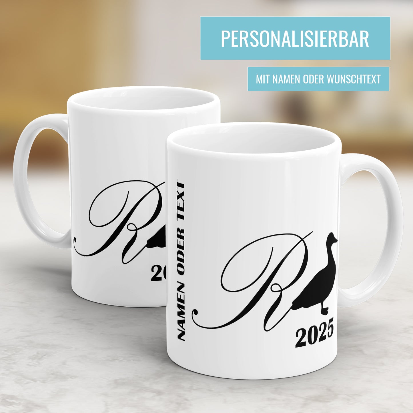 Rente Ente 2025 Classic Ruhestand - Personalisierte Rente Tasse - Fulima