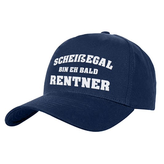 Scheißegal bin eh bald Rentner - Rente Geschenk - Cap Navy - Fulima
