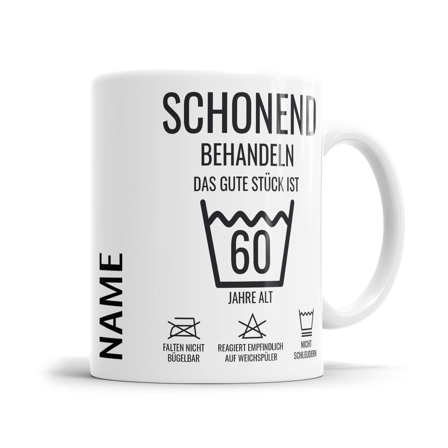 Schonend behandeln – 60 Jahre alt - 60. Geburtstag - Panorama Tasse Standard - FULiMA®