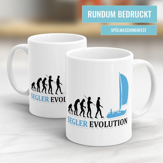 Segler Evolution Tasse - Geschenkidee für Segler - Fulima
