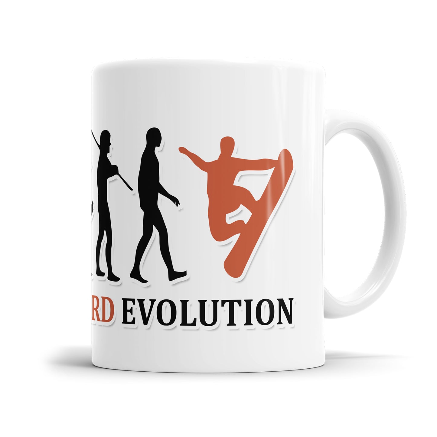 Snowboard Evolution Tasse - Geschenkidee für Snowboarder