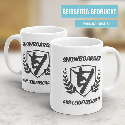 Snowboarder aus Leidenschaft Tasse Geschenkidee für Snowboard Fans - Fulima