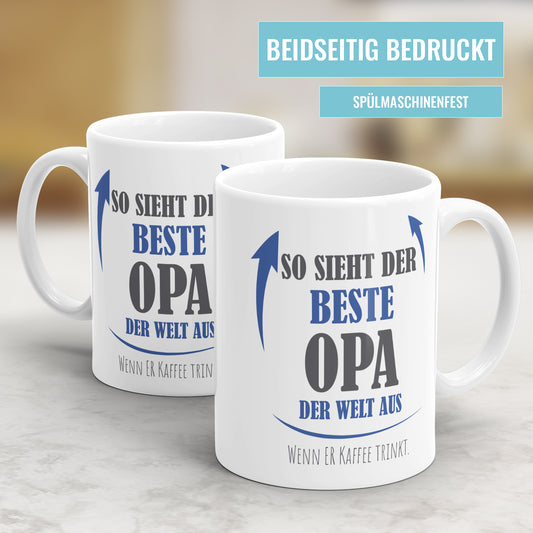 So sieht der beste Opa der Welt aus Kaffee trinkt - Bester Opa Tasse - Fulima