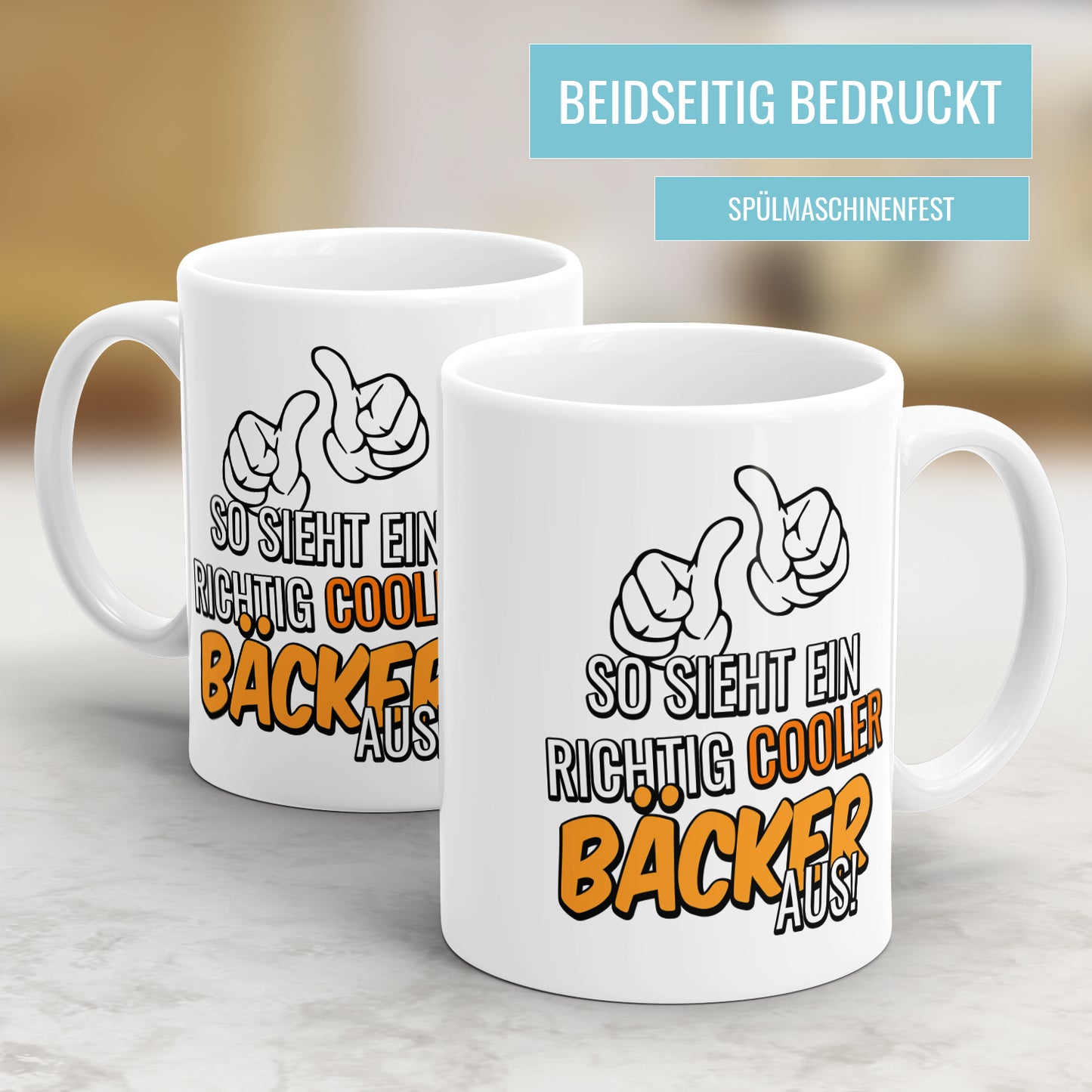 So sieht ein richtig cooler Bäcker aus - Tasse - Fulima