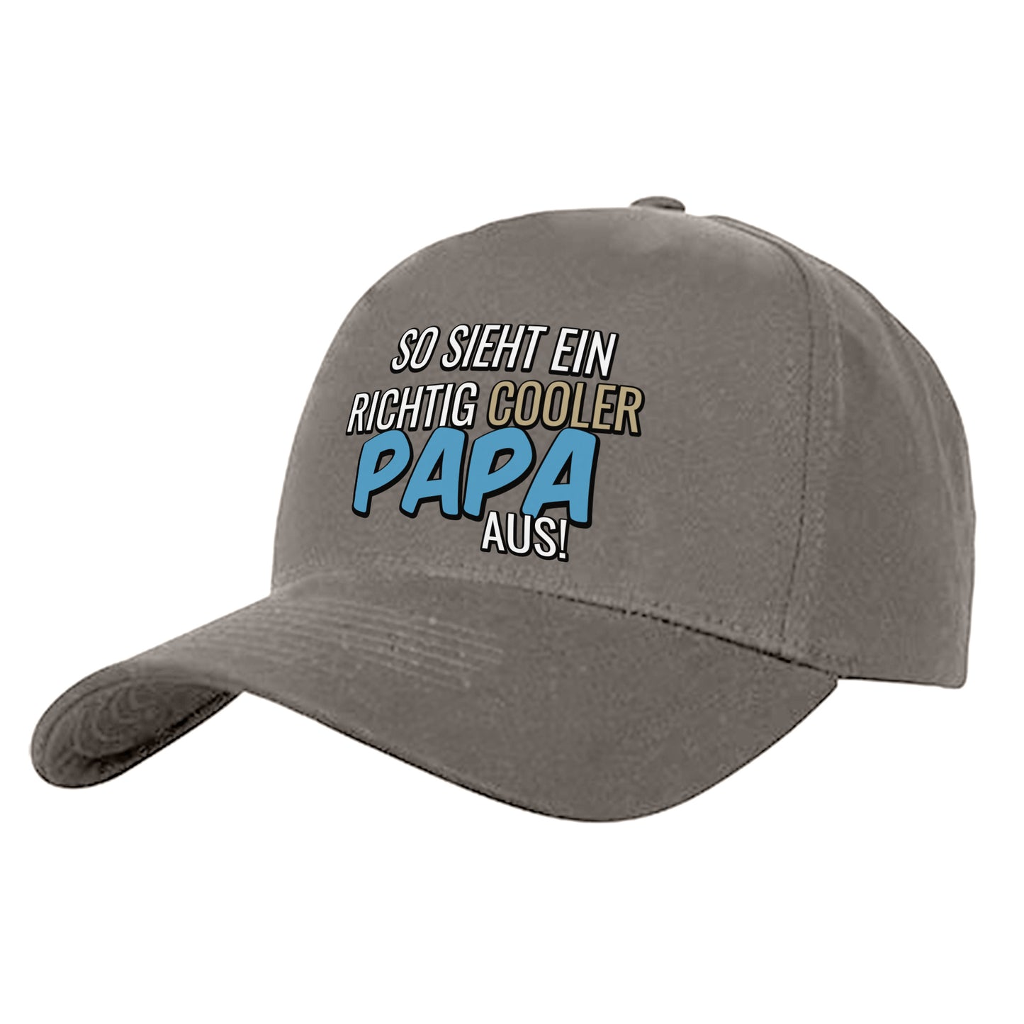 So sieht ein richtig cooler Papa aus - Cap Grau - Fulima