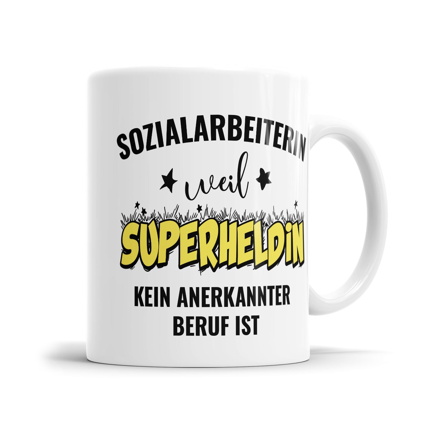 Sozialarbeiterin weil Superheldin kein anerkannter Beruf ist Sozialarbeiterin Tasse - Fulima