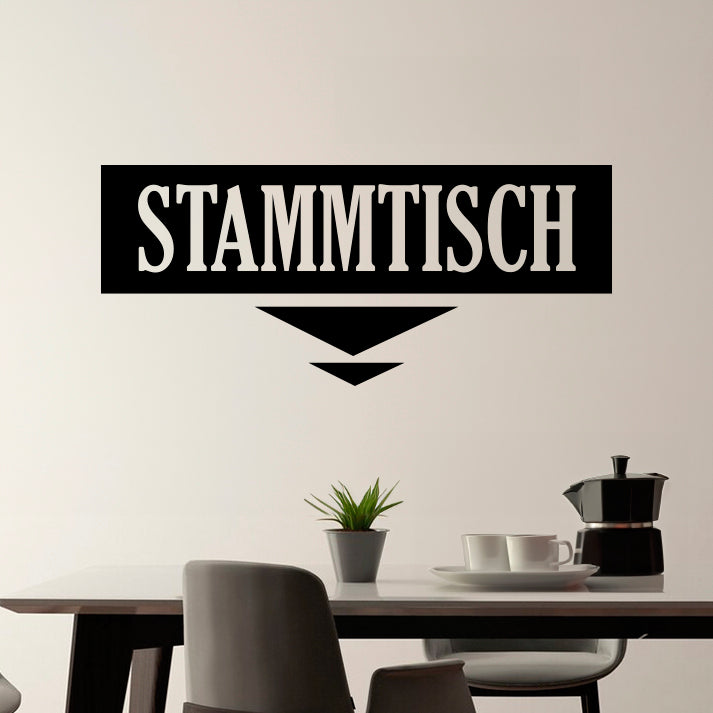 Wandtattoo "Stammtisch mit Pfeilen" - Fulima