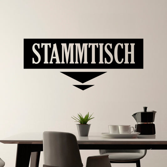 Wandtattoo "Stammtisch mit Pfeilen" - Fulima