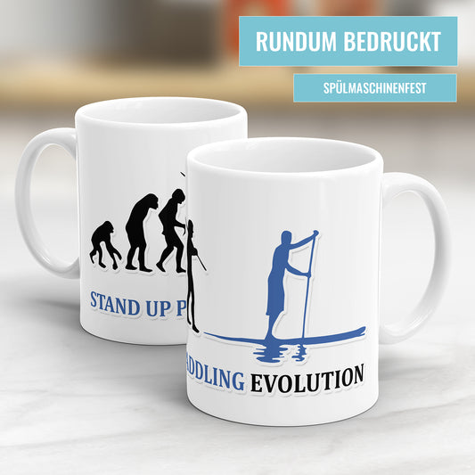 Stand Up Paddling Evolution Tasse - Geschenkidee für Stand Up Paddler - Fulima