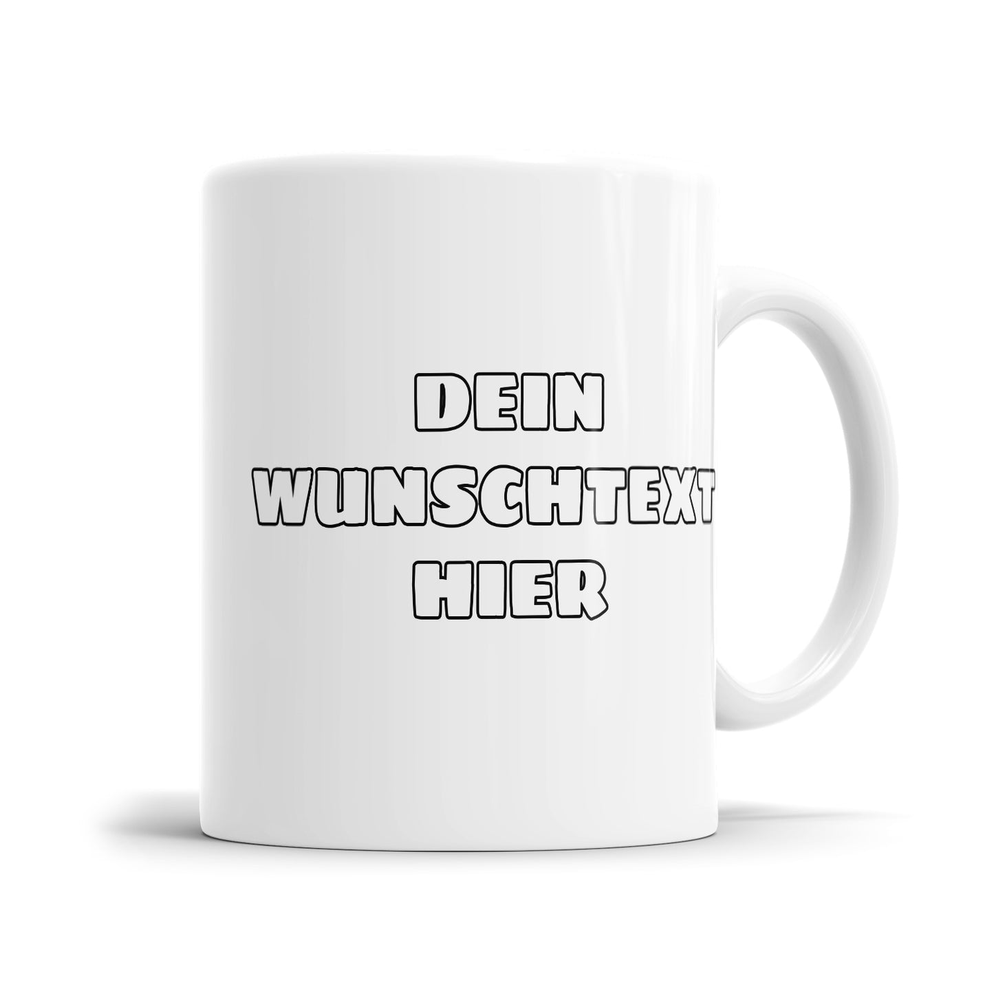 Personalisierte Tasse mit Wunschtext – Wähle Schriftart & Farbe! - Fulima