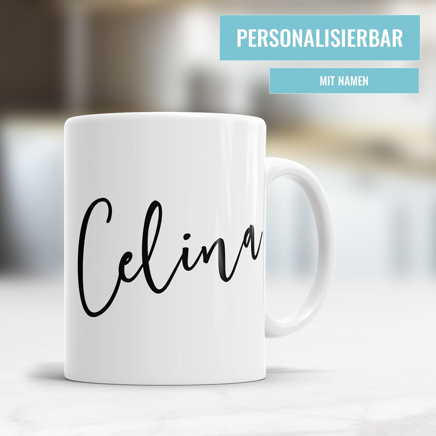 Personalisierte Schreibschrift Tasse - Namenstasse - Fulima