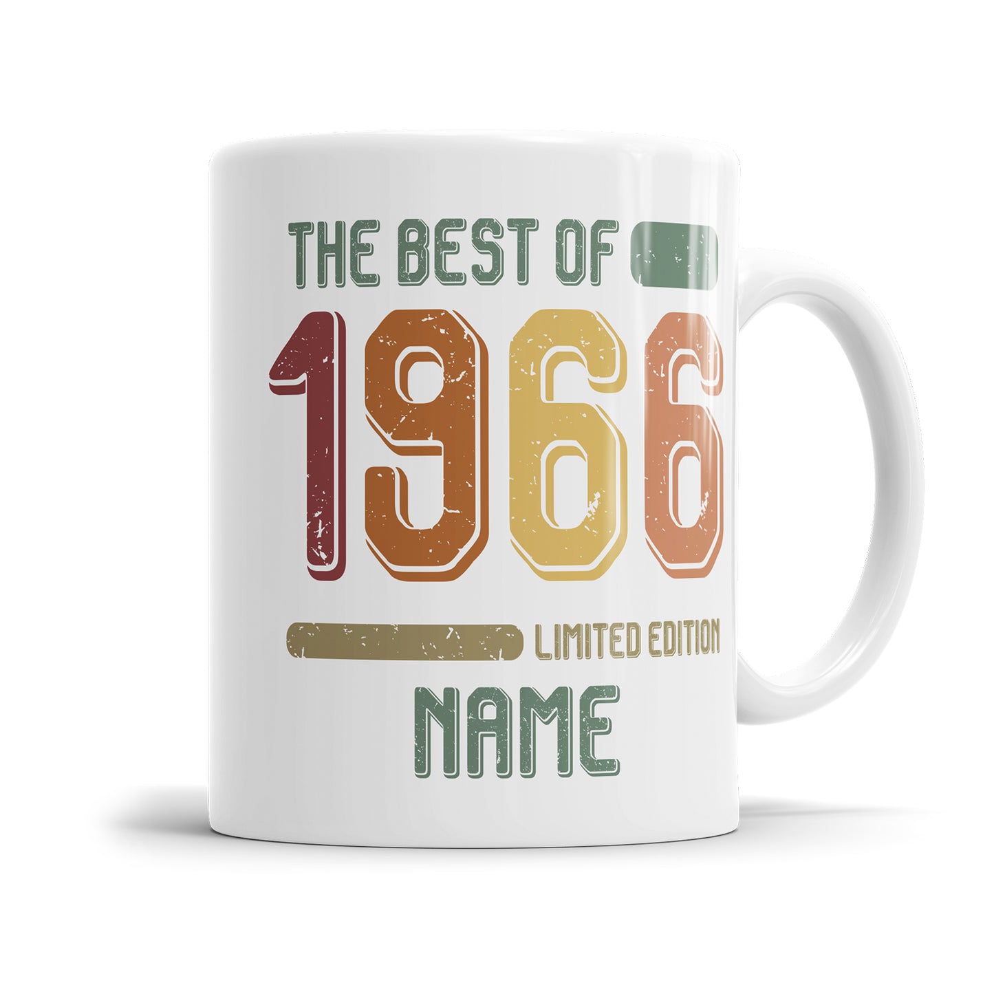Geburtstag Tasse The best of 1966 personalisiert mit Name Vintage Tasse - Fulima