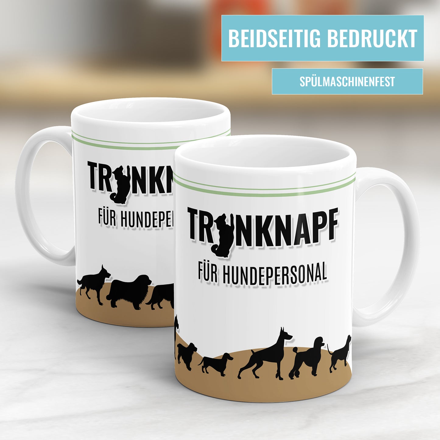 Trinknapf-Tasse für Hundepersonal – Lustiges Design - Fulima