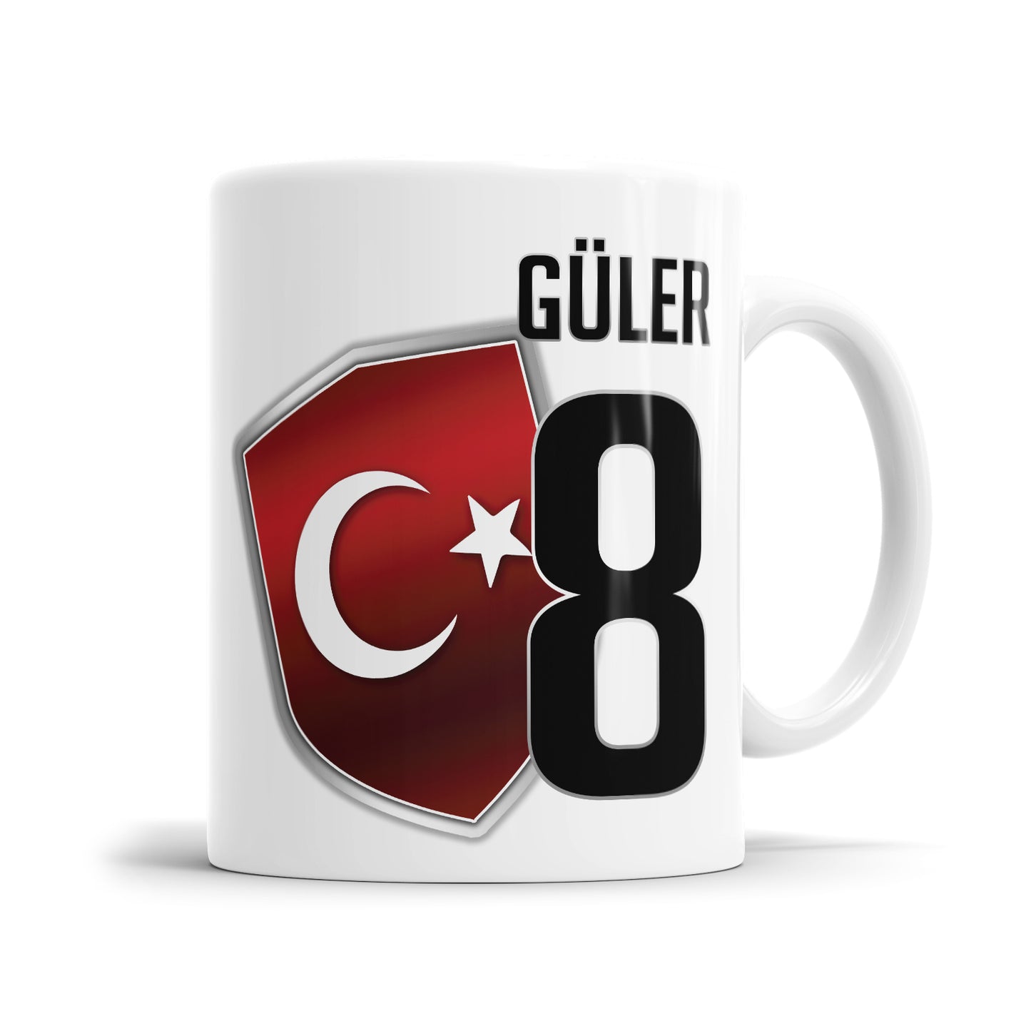 Türkei Fan Tasse - Personalisiert mit Namen und Nummer - Fulima