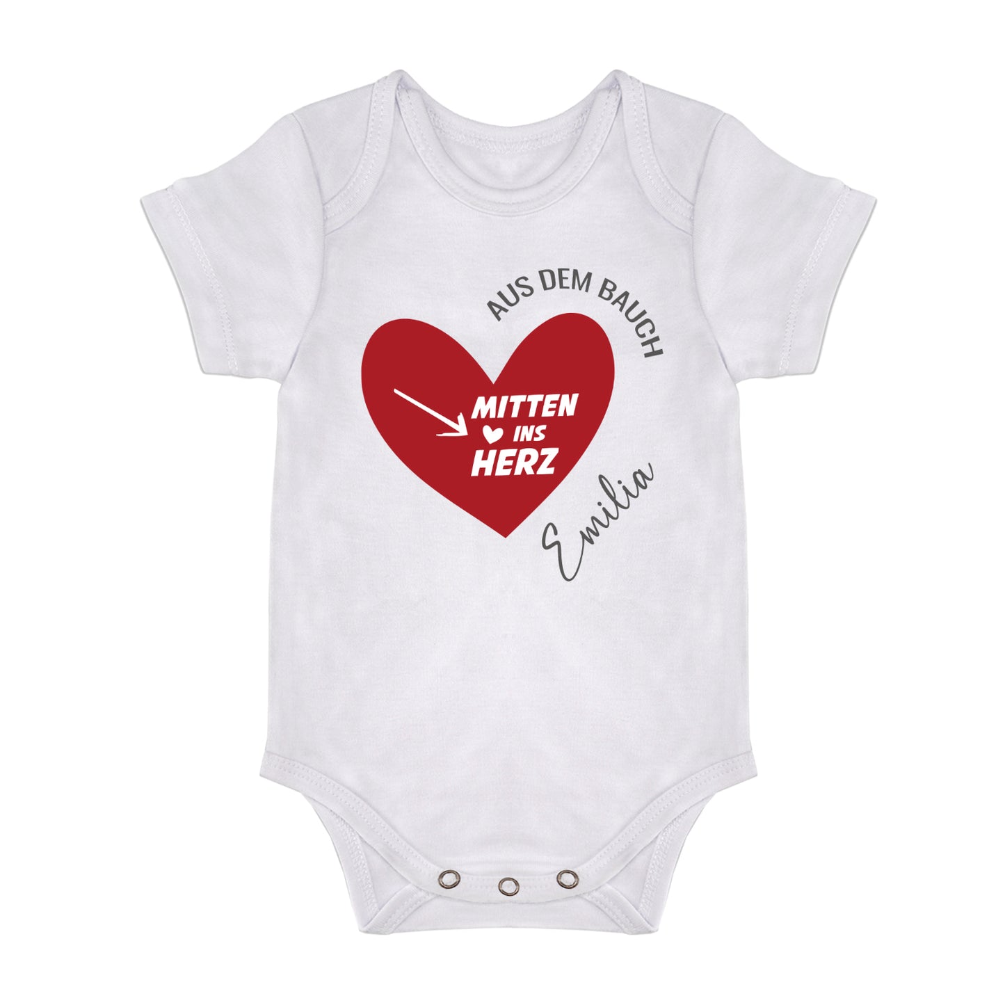 Babybody - Aus dem Bauch mitten ins Herz - Personalisierbar - FULiMA®