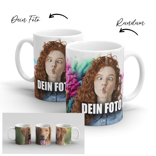 Fototasse Vorlage Rundumdruck mit Deinen Foto - Fulima