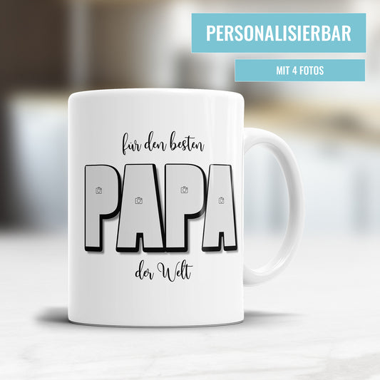 Für den besten Papa der Welt - Personalisierte Papa Fototasse - Fulima