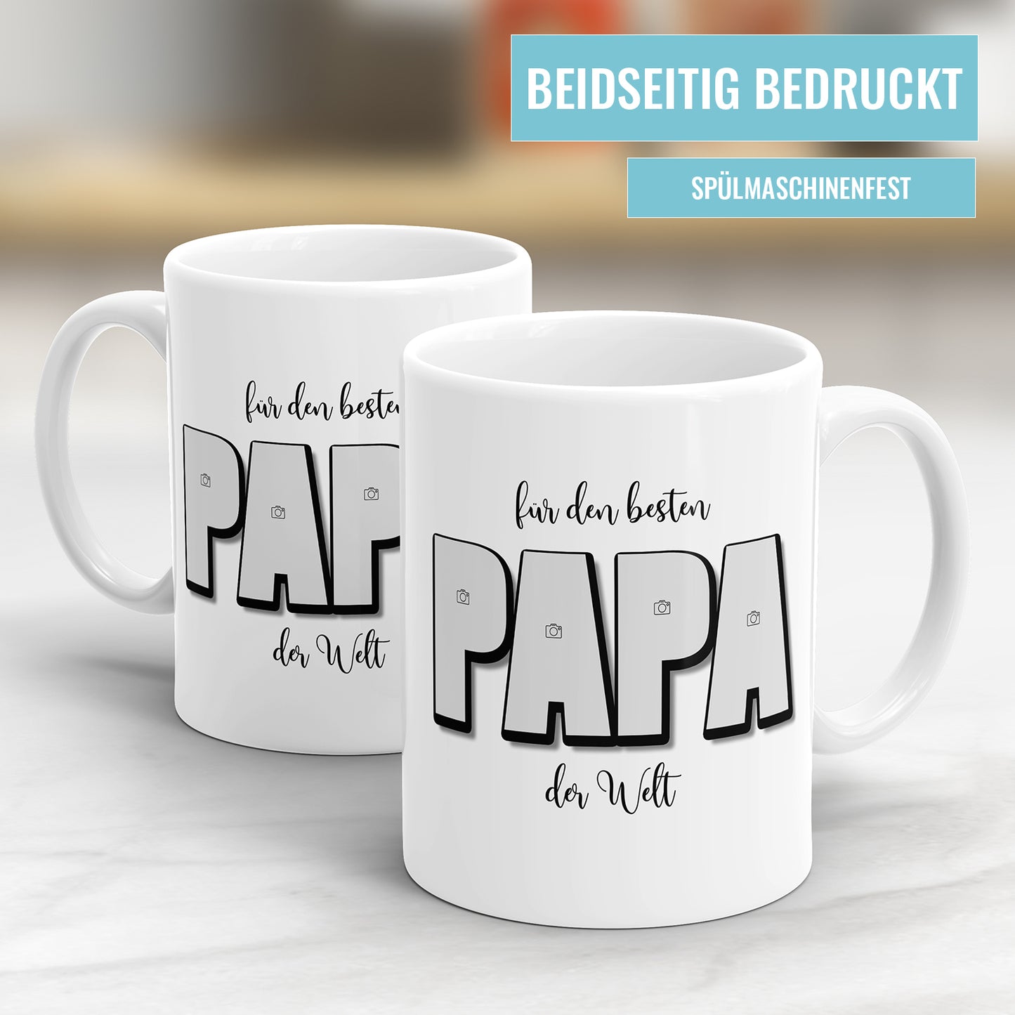 Für den besten Papa der Welt - Personalisierte Papa Fototasse - Fulima