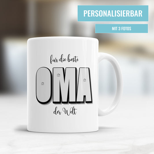 Für die beste Oma der Welt - Personalisierte Oma Fototasse - Fulima