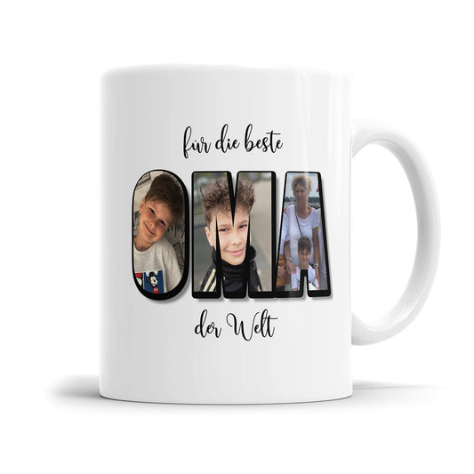 Für die beste Oma der Welt - Personalisierte Oma Fototasse - Fulima