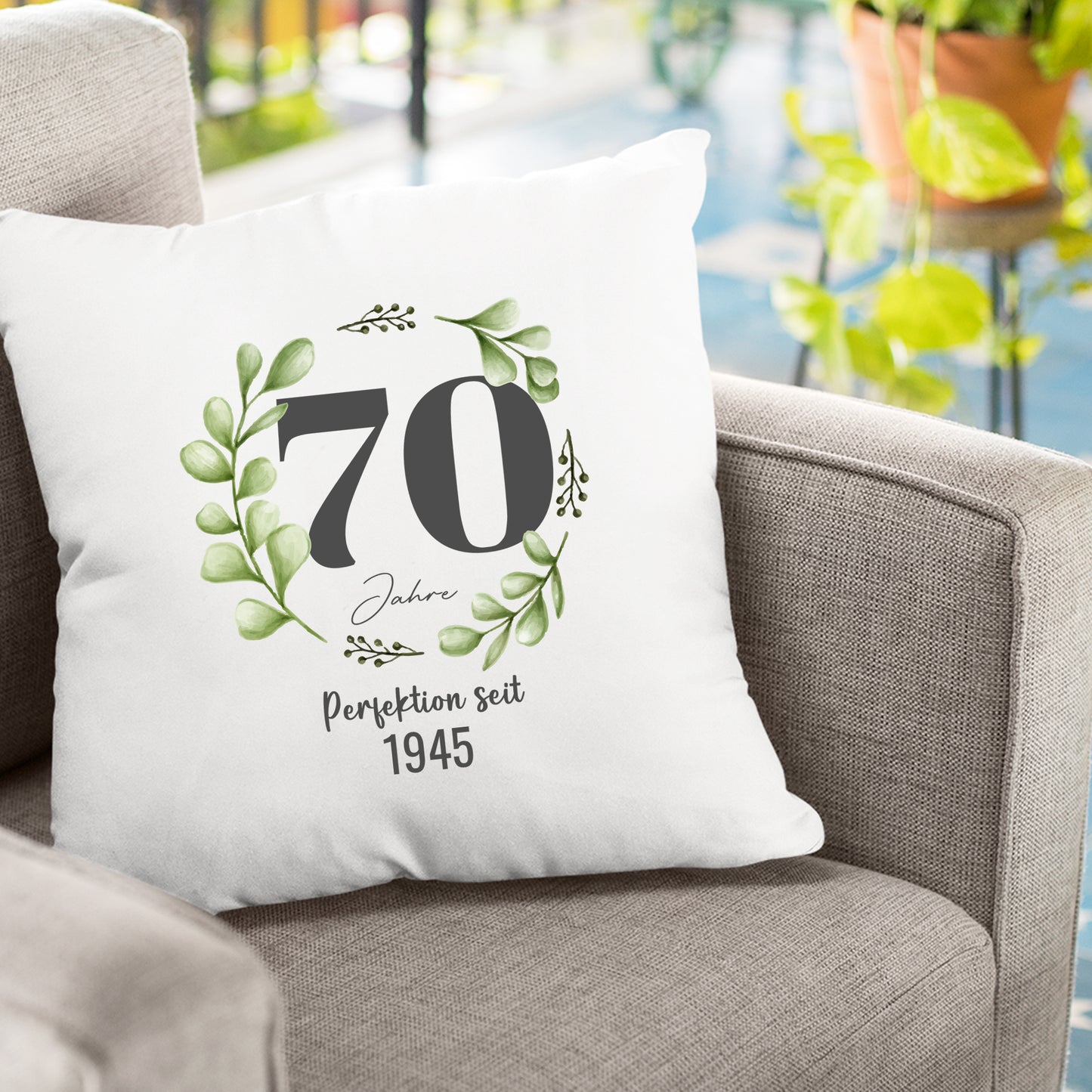 70 Jahre Perfektion seit 1955 - Geburtstag Kissen - Fulima