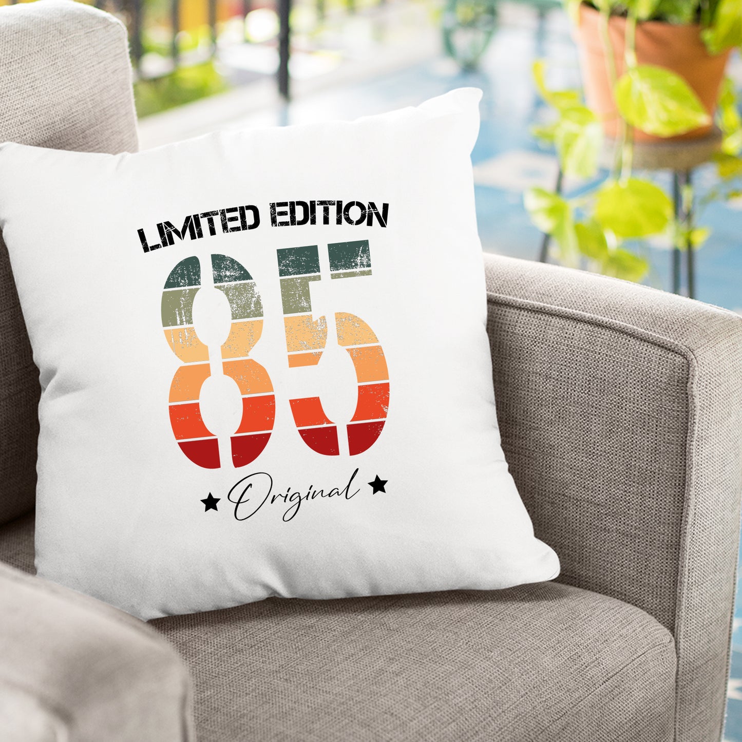 Limited Edition Original Grunge Vintage 85 - Geburtstag Kissen - Fulima