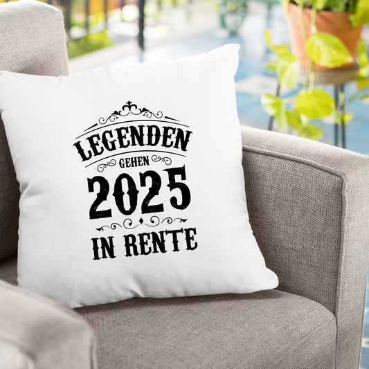 Ruhestand Kissen - Legenden gehen 2025 in Rente - Rente Geschenk - Fulima
