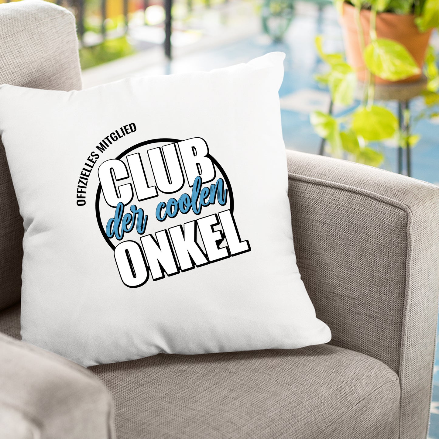 Onkel Kissen - Offizielles Mitglied Club der coolen Onkel - Geschenk - Fulima