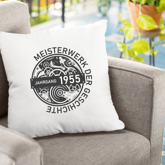 Jahrgang 1955 Meisterwerk der Geschichte - Geburtstag Kissen - Fulima