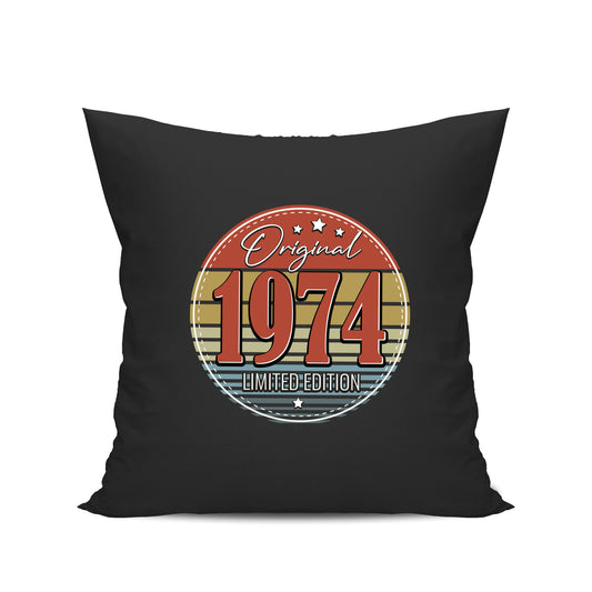 Original Limited Edition 1974 – Vintage - Geburtstagskissen Schwarz - FULiMA®