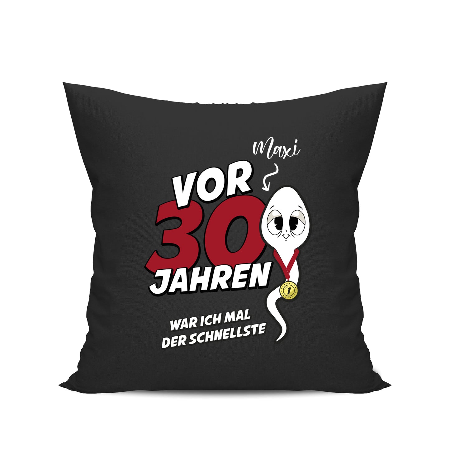 Vor 30 Jahren war ich mal der schnellste - mit Namen - Geburtstag Kissen Schwarz - Fulima