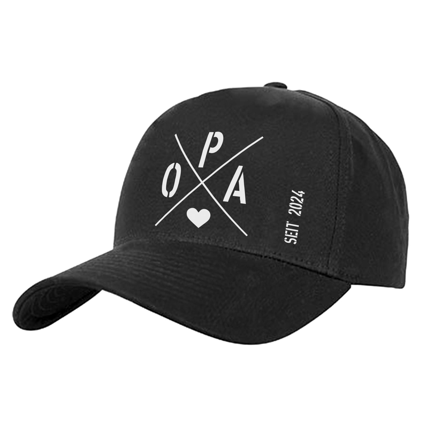 Opa seit Ihr WUNSCHJAHR personalsierbar Geschenk - Cap Schwarz - Fulima