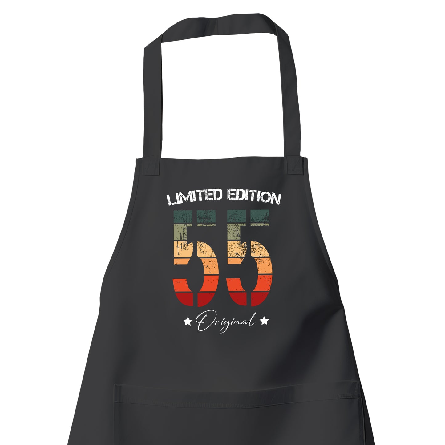 Limited Edition Original Grunge Vintage 55 - Geburtstag Schürze Schwarz - Fulima