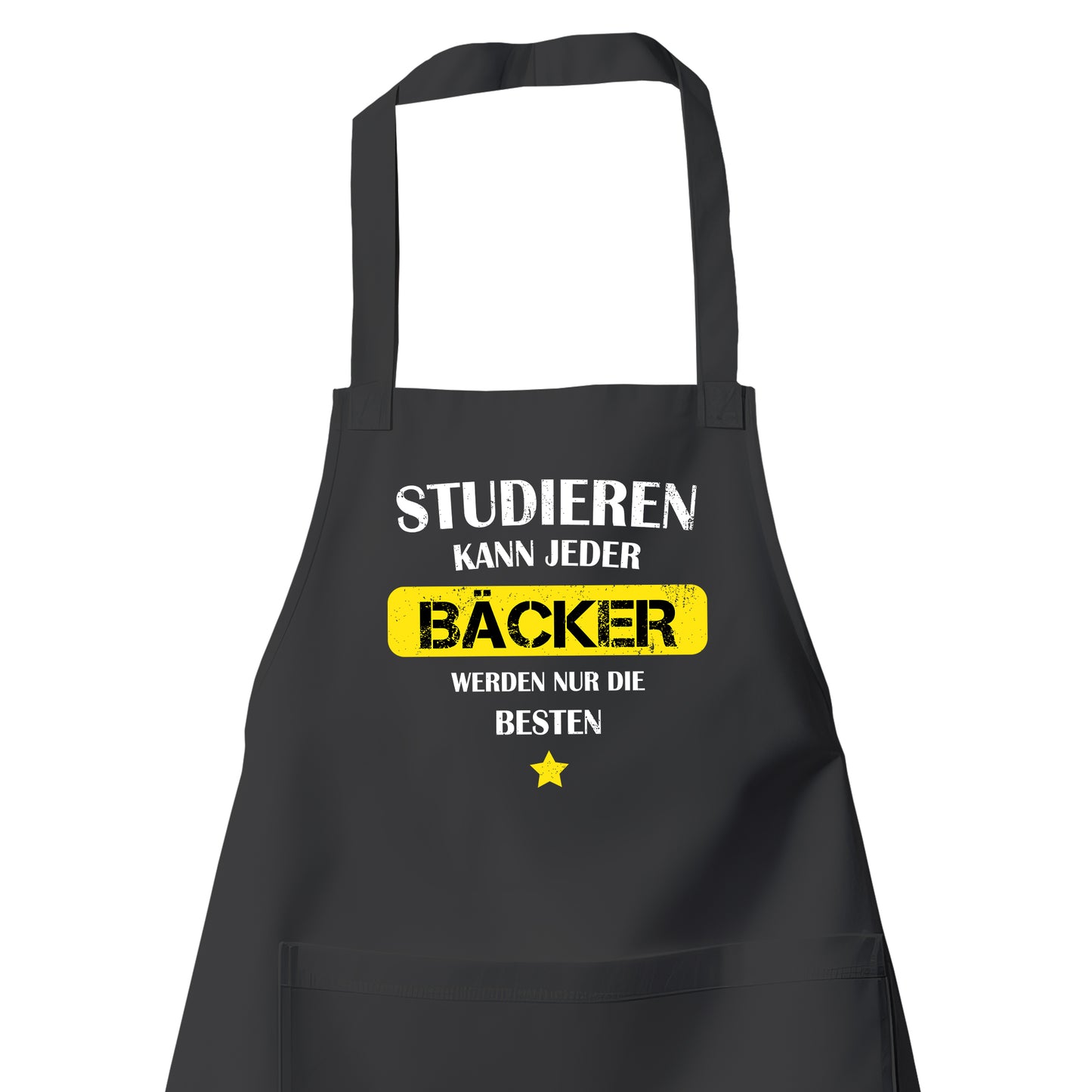Studieren kann jeder - Bäcker werden nur die besten - Schürze Schwarz - Fulima