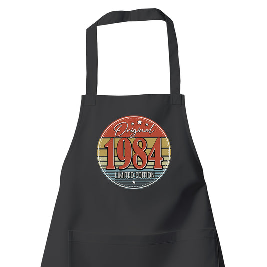 Original Limited Edition 1984 – Vintage - Schürze Schwarz - Fulima