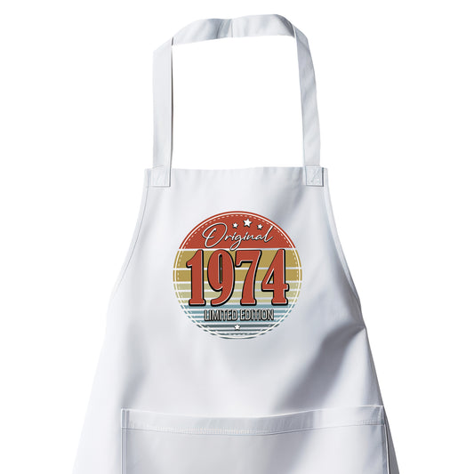 Original Limited Edition 1974 – Vintage - Schürze Weiß - Fulima