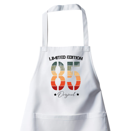 Limited Edition Original Grunge Vintage 85 - Geburtstag Schürze Weiß - Fulima