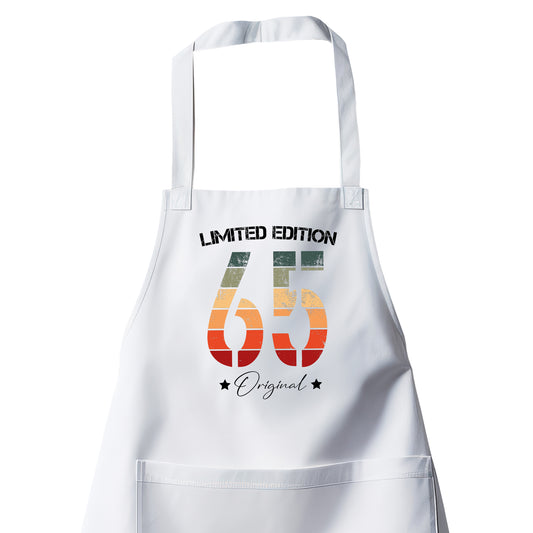 Limited Edition Original Grunge Vintage 65 - Geburtstag Schürze Weiß - Fulima