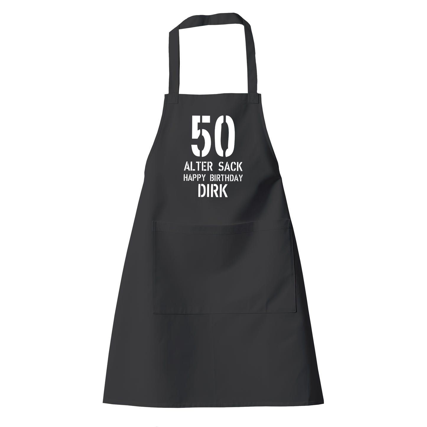 50 Alter Sack Happy Birthday mit Namen - Geburtstag Schürze - Fulima
