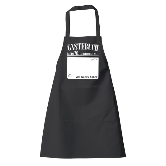 Gästebuch - Mein 70. Geburtstag Wir waren dabei Geschenk Schürze - Fulima